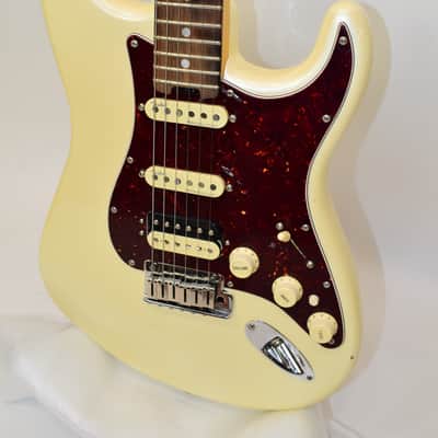 2017 Fender American Elite Stratocaster HSS ShawBucker Electric Guitar, Ebony Fingerboard, Olympic Pearl w/ Case image 3