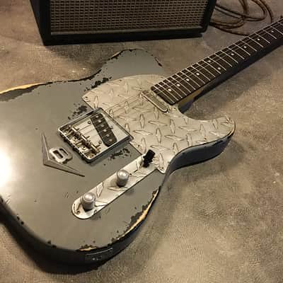 USA Relic Tele Style Electric Guitar Road Worn Grey by Nate's Relic Guitars image 8