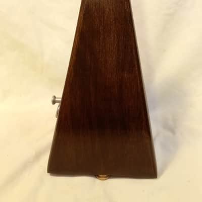 Fully Restored Paquet Antique Maelzel Bell Metronome 1900s Walnut / Fruitwood, Has Silver Trim image 4