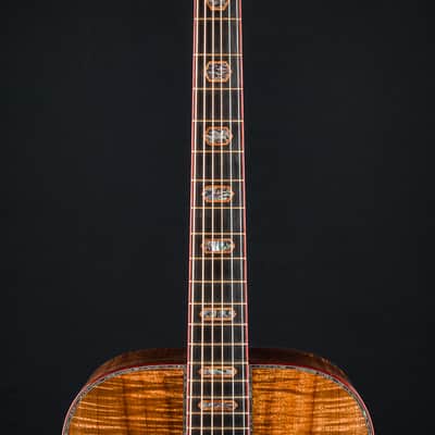 Huss and Dalton D-45 Premium Figured Koa with Paua Pearl Custom NEW image 10