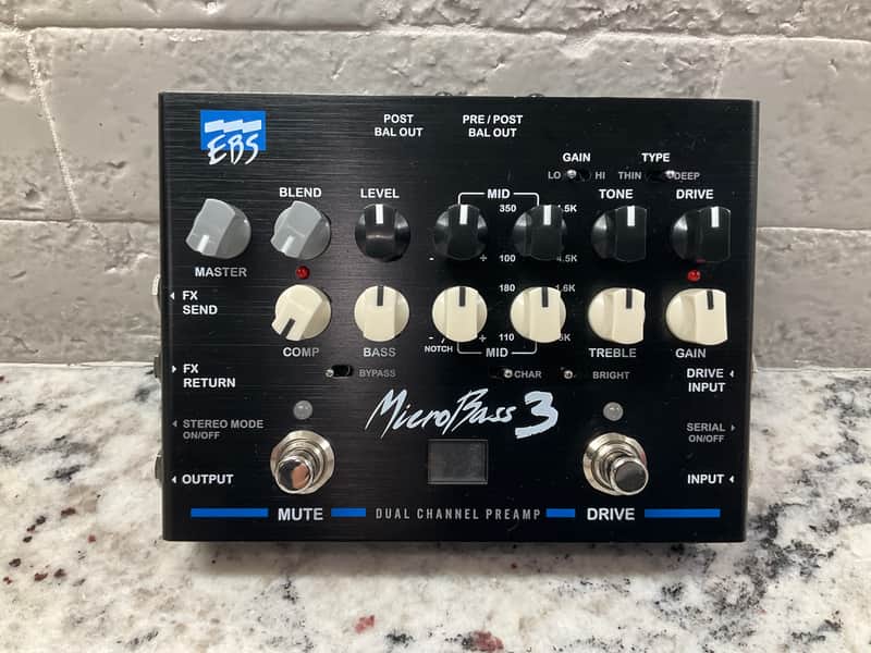 EBS MicroBass 3 Bass Preamp | Reverb