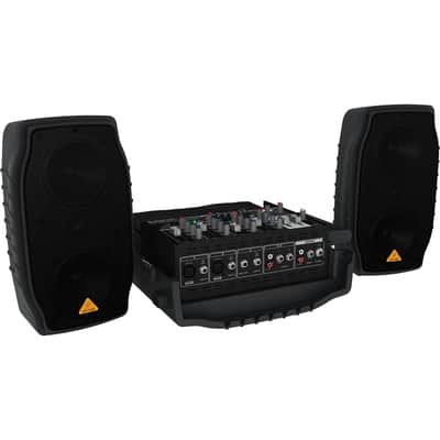 Behringer Europort PPA200 200-Watt 5-Channel Portable PA System with Wireless Microphone Option, KLARK TEKNIK Multi-FX Processor and FBQ Feedback Dete image 13
