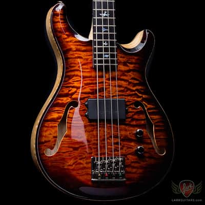 PRS Private Stock #5913 January 2016 GOTM Hollowbody Bass 4 - Electric Tiger Smoked Burst (152) image 6