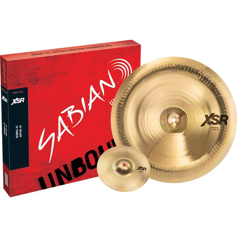 Sabian XSR5005EB XSR Effects Pack with 10" Splash and 18" Chinese Cymbals xsr-5005-eb image 1