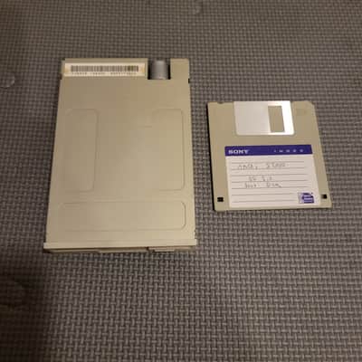 Floppy Drive, Akai S2000, 3.5" floppy disk drive, With 1.20 Boot Disk