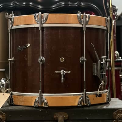 VINTAGE 1960's Rogers 10x14 Newport Marcher in Natural Mahogany image 2