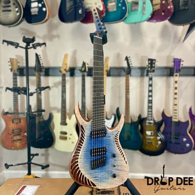 OD Guitars Venus Multiscale 7-String Electric Guitar w/ Case-Mid Burst image 2