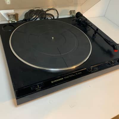 Pioneer PL-600 semi-automatic vintage stereo turntable Black with Shure M104E cartridge & stylus image 3