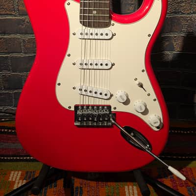 Monoprice S-Style Electric Guitar Red image 5