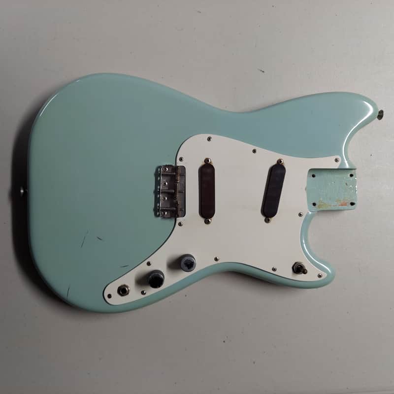 1961 Fender Duo Sonic Loaded Body Custom Color Daphne Blue Untouched Electronics! image 1