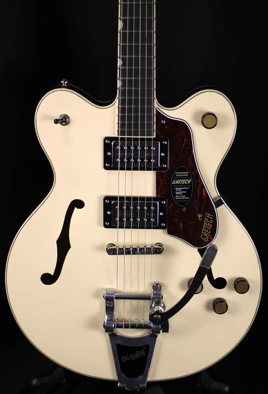 Gretsch G2622T Streamliner Center Block Double Cut Bigsby Electric Guitar Vintage White image 1
