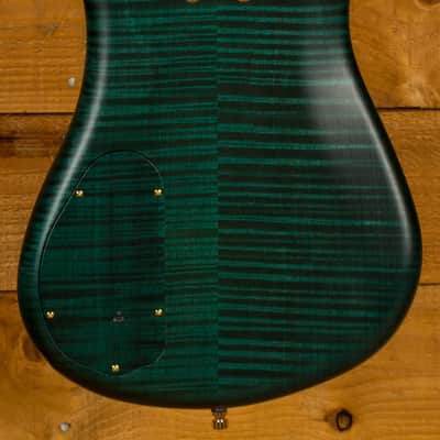 Warwick Custom Shop Streamer LX Petrol Green Transparent Satin - Wenge image 4