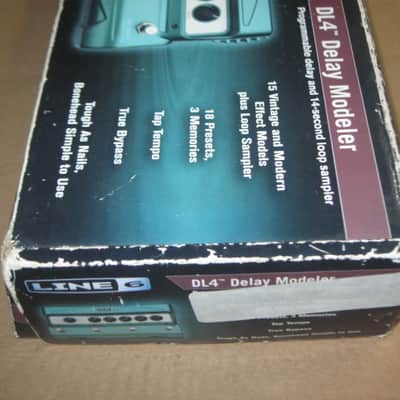 used with wear Line 6 EMPTY Cardboard Box for DL4 Delay Modeler + original Pilot's Handbook, sheet w/ 4 very small black stickers, & styrofoam battery holder (NO: pedal / batteries) mid 2000s - mid 2010s (not for MkII ver) image 11