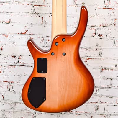 Roscoe Guitars - Keith B Roscoe Standard 5 String Bass, Sunburst Flame - w/Bag - x0037 - USED image 9