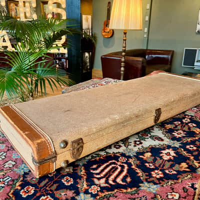 1959-1960 Fender Stratocaster Telecaster Case Brown Tolex image 9