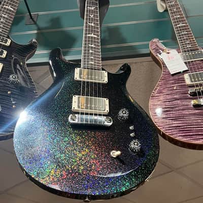 PRS S2 Mira 594 Electric Guitar - Black Rainbow Holoflake image 11