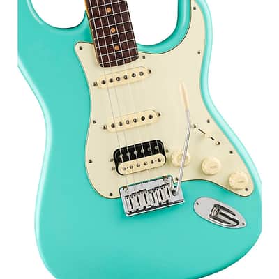 Fender American Ultra Luxe Vintage '60s Stratocaster HSS Electric Guitar. Rosewood Fingerboard, Sea Foam Green TGF33 image 4