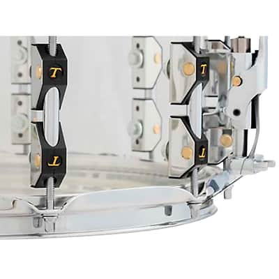 TAMBURO Volume Series Snare Drum Regular 14 x 6.5 in. Clear image 2