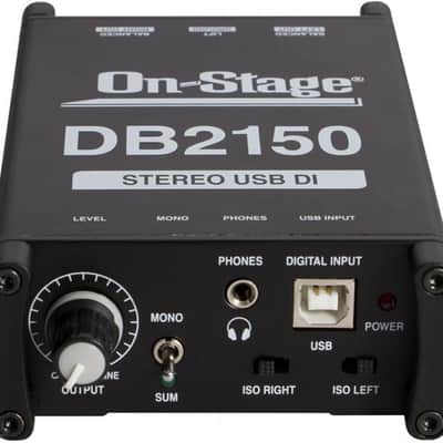 On-Stage DB2150 Passive Stereo USB DI Box image 2