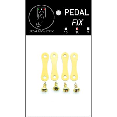 Pedal Fix - Universal guitar & bass pedal effects mounting kit - Mod 1L Gold Series - Made in Italy image 1