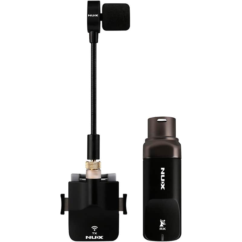 NUX B-6 2.4GHz Wireless Saxophone Microphone System Regular  Black image 1