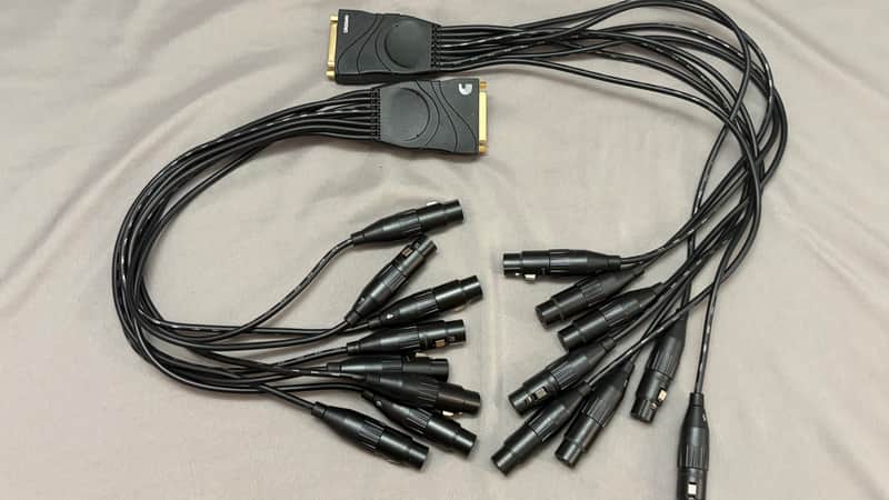 D'Addario Pair Of (2) PW-XLRFB-01 Planet Waves 8-Channel Modular Snake XLR Female Breakout Cable 2008 - 2020 - Black image 1
