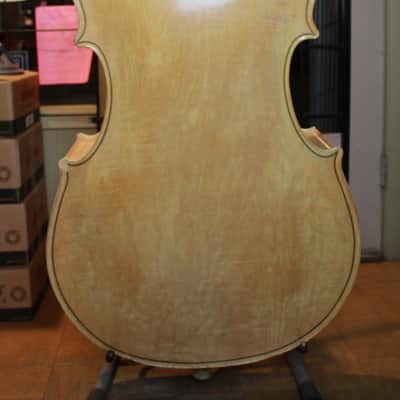 King Mortone Double Bass Blonde c1960 image 14