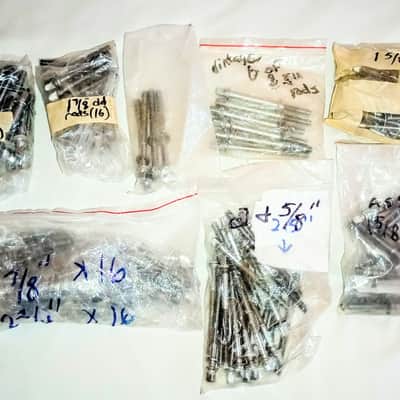 SLINGERLAND-TAMA-D DRUM-UNMARKED TENSION RODS LOT OF 100+ FREE SHIPPING TO C-USA! image 1