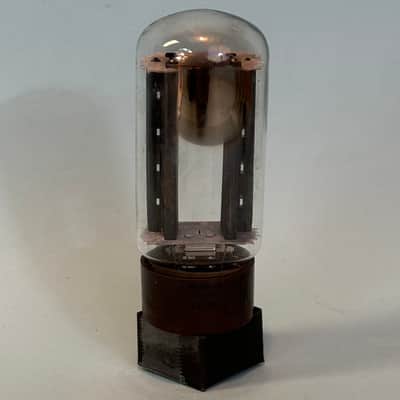 1962 RCA 5R4GYB Vintage Brown Base Black Plate Side D Getter Rectifier Tube!T470 image 4