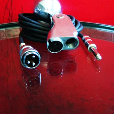 Vintage 1950's Stromberg Carlson MD-37CS dynamic microphone / Electro Voice 630 variant Hi Z harp mic w cable & stand image 11