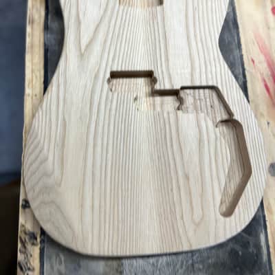 Madlad Instruments Ash V2 Precision Bass PBass Style Body (custom made with pride in north Texas) - Unfinished image 7