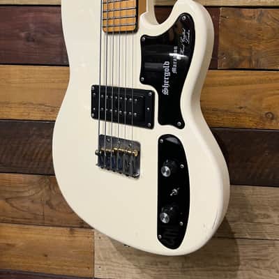 Shergold Marathon 6 String Bass White 1981 image 5