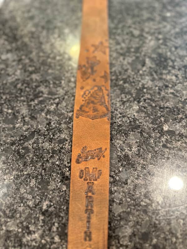 Martin Sailor Jerry "Homeward" 2.25" Leather Strap 2020s - Brown image 1