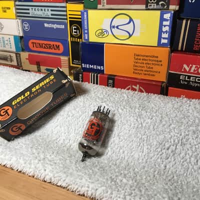 NOS Ei Yugo (Telefunken Tooling) GrooveTube 7025 12AX7WA~ GrailAudio ECC83/12AX7 ~ TallBoy LongPlate Warm Dazzling Tone Great Vocals image 3