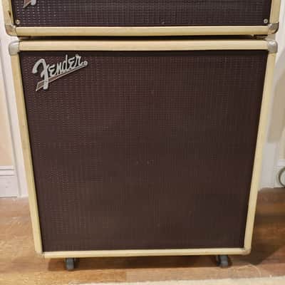 Fender Rumble Bass Custom Shop Tube Head W/ 4x10 Cabinet 2000's - Blonde with OX Blood image 1