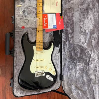 Fender American Pro II Stratocaster MN BLK 75th anniversary contour body 2021 - Black Bild 4