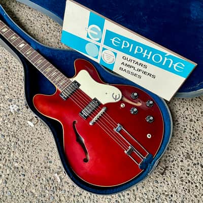 1967 Epiphone Riviera E-360TD - Sparkling Burgundy, Gibson-made ES-335 image 1