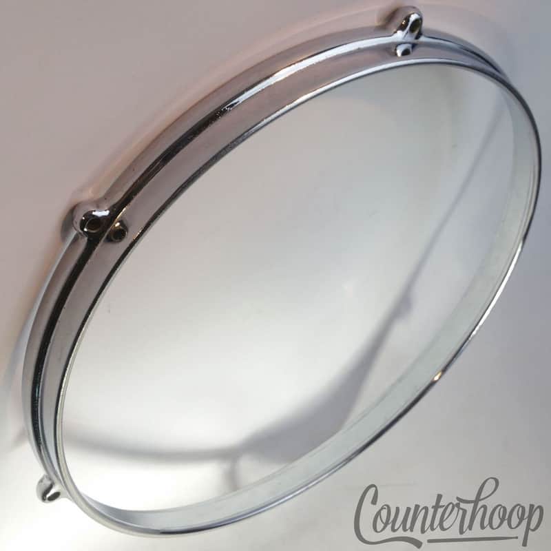 Premier 12"Pre-International Die-Cast Tom Drum Rim Metric Hoop Chrome Vintage50s image 1