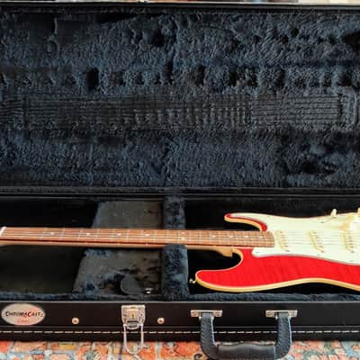 Fender Limited Edition Aerodyne Classic Stratocaster with Flame Maple Top with brand-new hard case. image 1