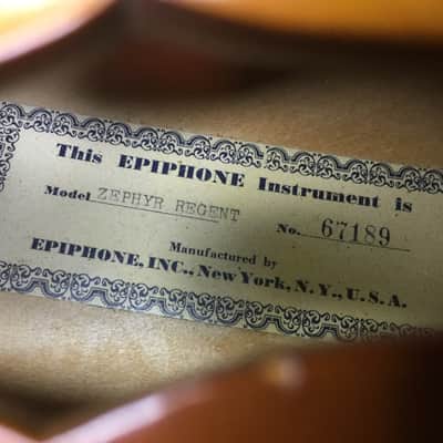 Epiphone Zephyr Regent 1954 with original case image 7