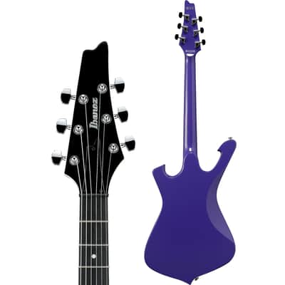 Ibanez  Fireman FRM300-PR Paul Gilbert Signature 6-String Solid Body Electric Guitar with Ebony Fretboard, Right-Handed, Purple image 3