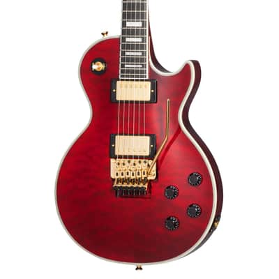 Epiphone Alex Lifeson Les Paul Custom Axcess Electric Guitar Ruby Restock Deal