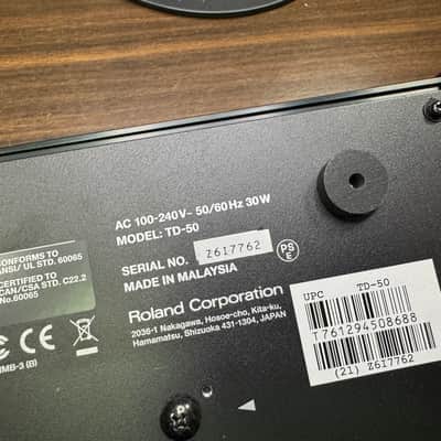 Roland V-Drums TD-50X Sound Module w/Mount, Clamp, Manual, Power Cable - Z6I7762 image 11