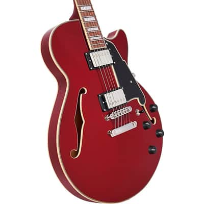 D'Angelico Premier SS Single Cutaway w/ stop-bar tailpiece, Burnt Red* w/ DAPSSBRDNS image 7