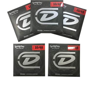 Jim Dunlop Guitar Strings 5-Pack  Heavy Core Electric 10-48 Heavy