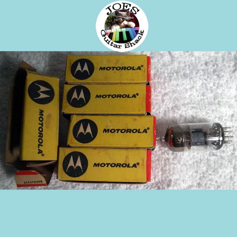 60's NOS Motorola 12AT7 Rare GE U Getter Preamp Electron Tube - Made in USA - New Old Stock - Will Combine Shipping! image 1