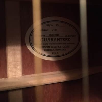 Gibson J 30 1993 Sunburst image 2