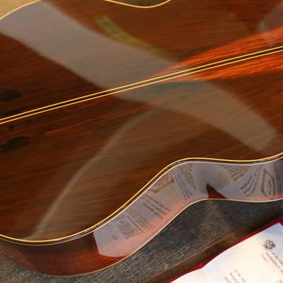 2010 Jose Oribe Gran Parlor Suprema Steel String Brazilian Rosewood Masterpiece Acoustic Guitar Natural + COA OHSC image 17