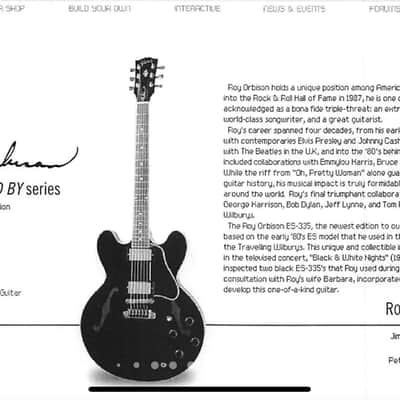 2006 Gibson Custom Shop ES-335 Roy Orbison 1st Run (with Stamp on Headstock) RARE image 21