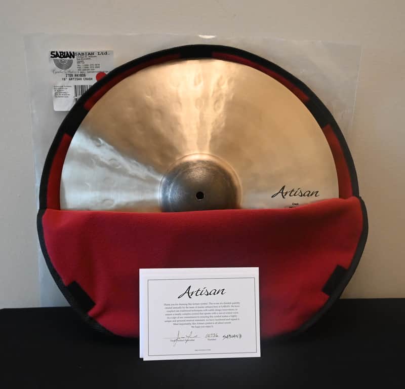 Sabian 18" Artisan Crash Cymbal A1806 Natural Finish 1346g